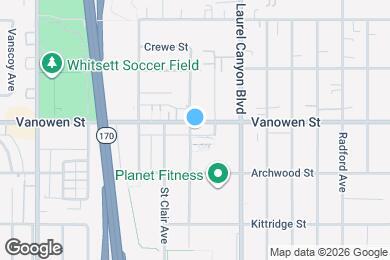 Map image of the property - 12156 Vanowen St