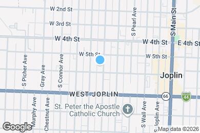 Map image of the property - 524 S Moffet Ave