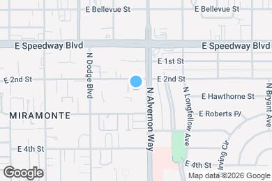 Map image of the property - 947 N Alvernon Way