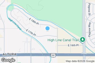 Map image of the property - 16373 E 17th Pl