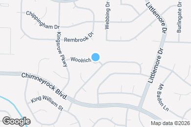 Map image of the property - 8441 Woolrich Dr