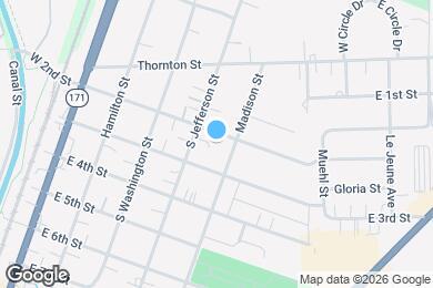 Map image of the property - 419 E 2nd St