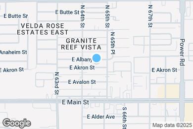 Map image of the property - 6440 E Akron St