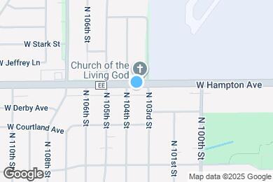 Map image of the property - 10319 W Hampton Ave