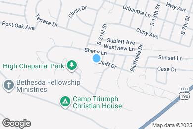 Map image of the property - 1201 Bluff Dr