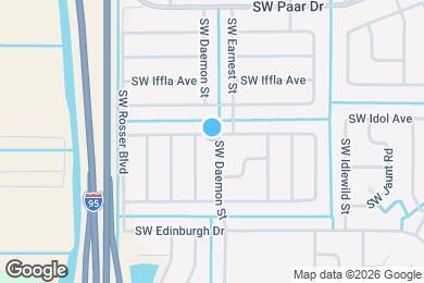 Map image of the property - 4402 SW Daemon St