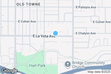 Map image of the property - 632 E La Veta Ave