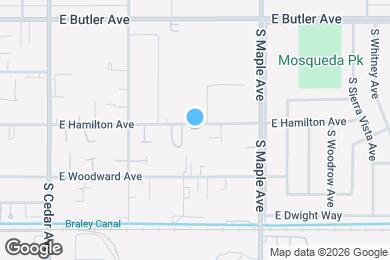 Map image of the property - 4538 E Hamilton