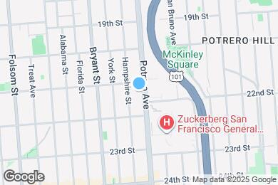 Map image of the property - 924 Potrero Ave