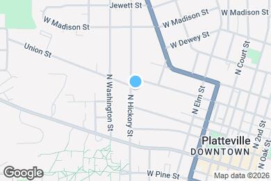 Map image of the property - 305 N Hickory St