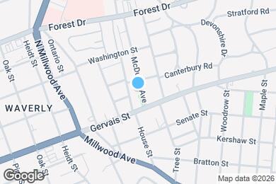 Map image of the property - 1215 McDuffie Ave