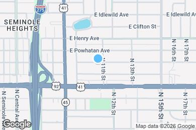 Map image of the property - 1023 E Comanche Ave