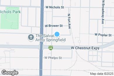 Map image of the property - 1420 W Poplar St