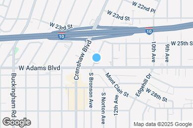 Map image of the property - 2556 S Bronson Ave