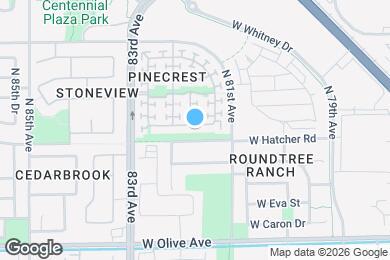 Map image of the property - 8183 W Carol Ave