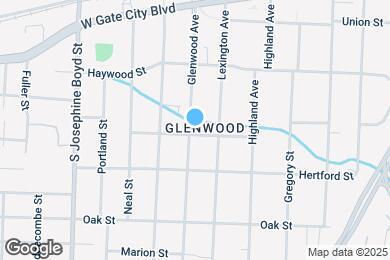 Map image of the property - 929 Glenwood Ave