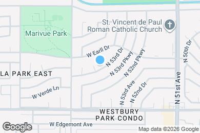 Map image of the property - 2964 N 53rd Dr
