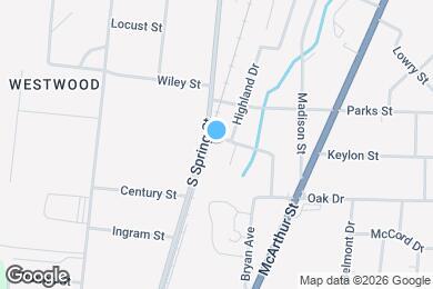 Map image of the property - 502 Oak Dr