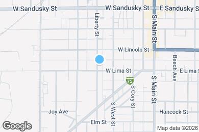 Map image of the property - 324 W Lima St