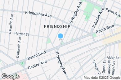 Map image of the property - 370 S Negley Ave