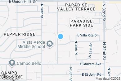 Map image of the property - 2907 E Michelle Dr