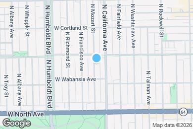Map image of the property - 1731 N Mozart St