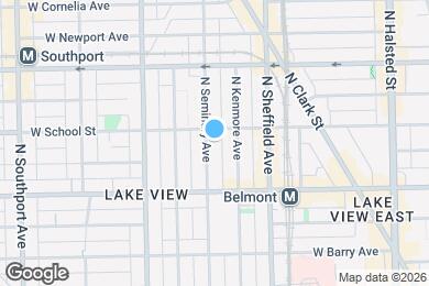 Map image of the property - 3249 N Seminary, Unit G, Chicago, IL 60657