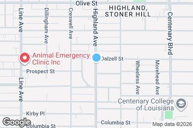 Map image of the property - 2431 Highland Ave