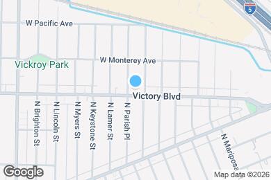 Map image of the property - 1813 W Victory Blvd