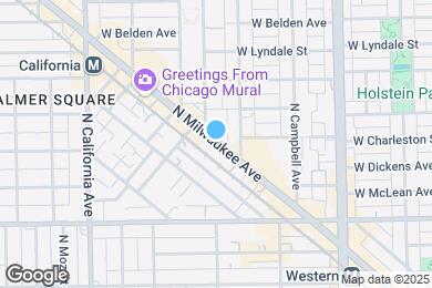 Map image of the property - 2124 N Milwaukee Ave