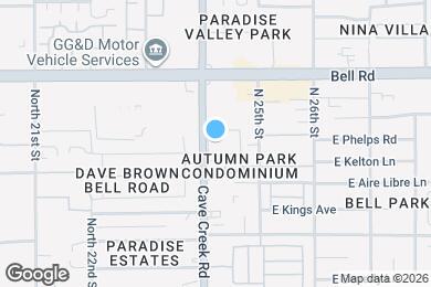 Map image of the property - 16635 N Cave Creek Rd