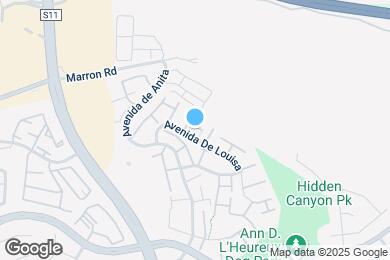 Map image of the property - 2809 Via Clarez