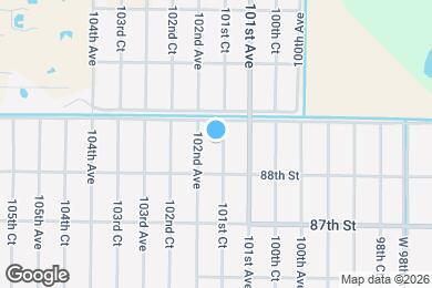 Map image of the property - 8855 101st Ct