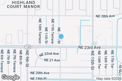 Map image of the property - 2323 NE 12th St