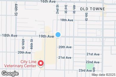 Map image of the property - 204 19th Ave