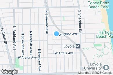 Map image of the property - 1317 W Albion Ave