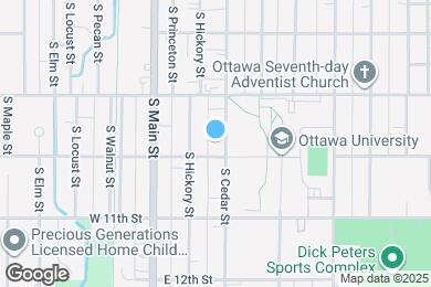 Map image of the property - 940 S Cedar St