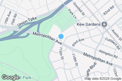 Map image of the property - 115-25 Metropolitan Ave