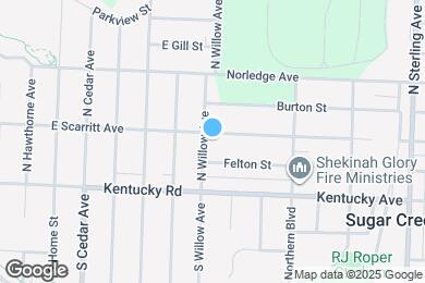 Map image of the property - 10503 E Scarritt Ave