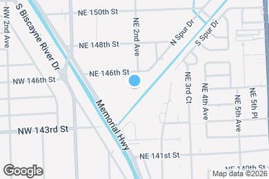 Map image of the property - 14500 NE 2nd Ave