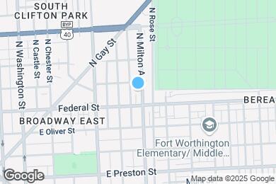 Map image of the property - 1626 N Milton Ave