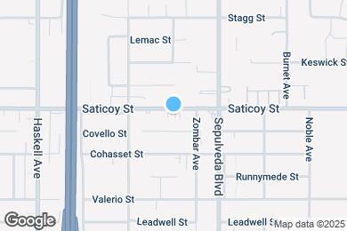 Map image of the property - 15360 Saticoy St