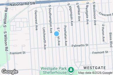 Map image of the property - 195 S Sylvan Ave