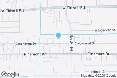 Map image of the property - Creekmont at Garden Oaks