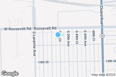 Map image of the property - 1228 S 50th Ct