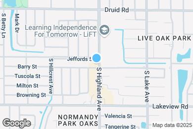 Map image of the property - 1212 S Highland Ave