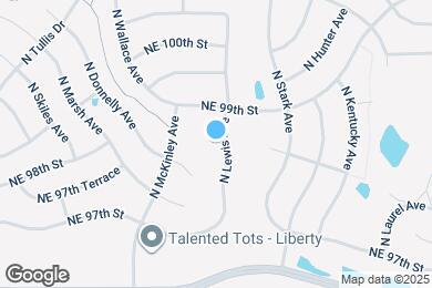 Map image of the property - 9844 N Lewis Ave