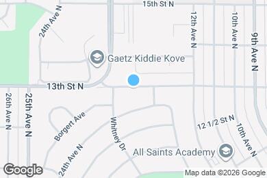 Map image of the property - 1312 13th St N