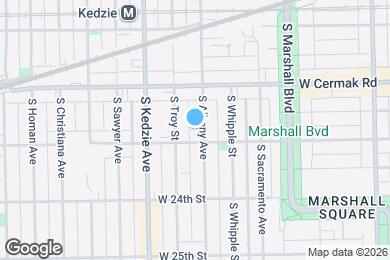 Map image of the property - 2246 S Albany Ave