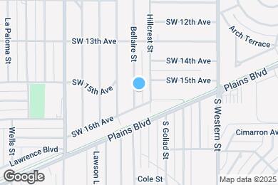 Map image of the property - 1329 Bellaire St